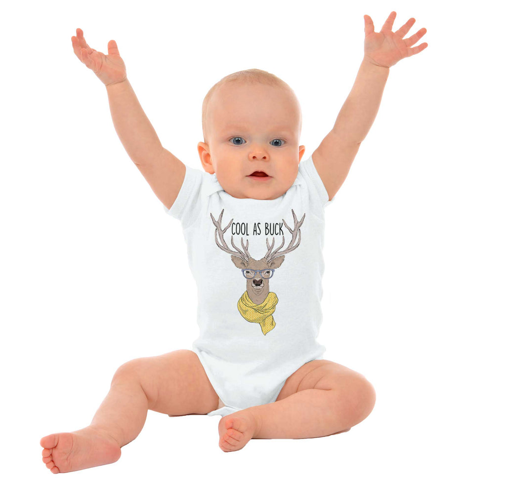 Cool As Buck Romper Bodysuit-Direct To Garment Print-Brisco Baby