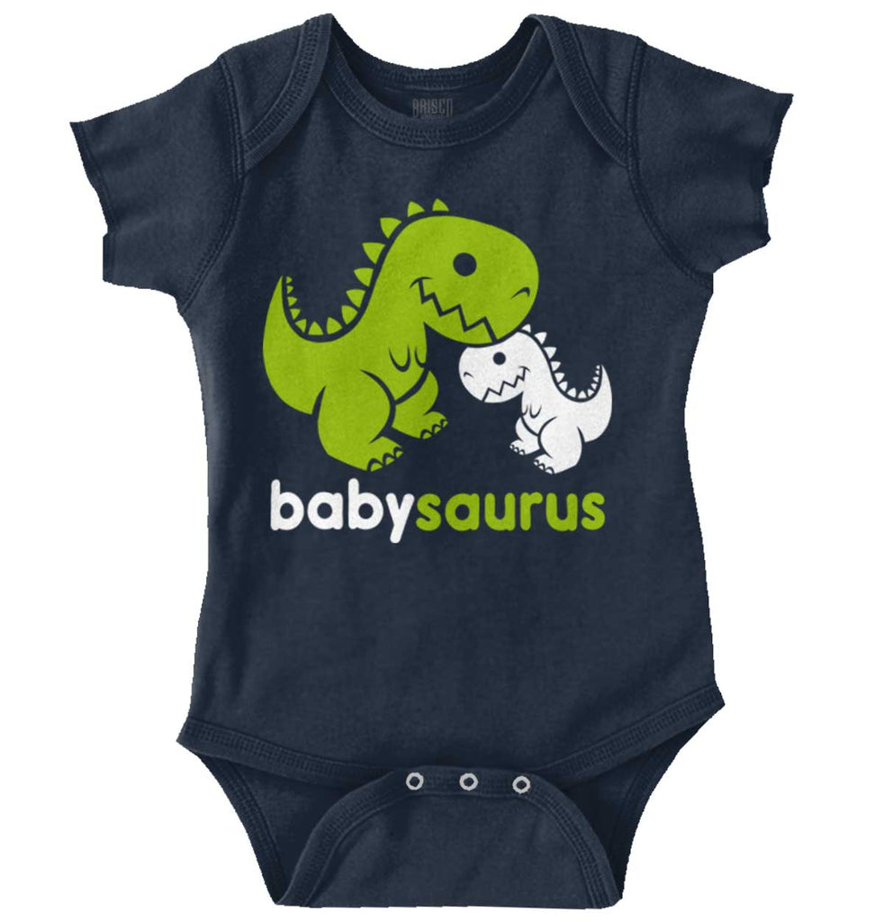 Babysaurus Rex Romper Bodysuit-Direct To Garment Print-Brisco Baby