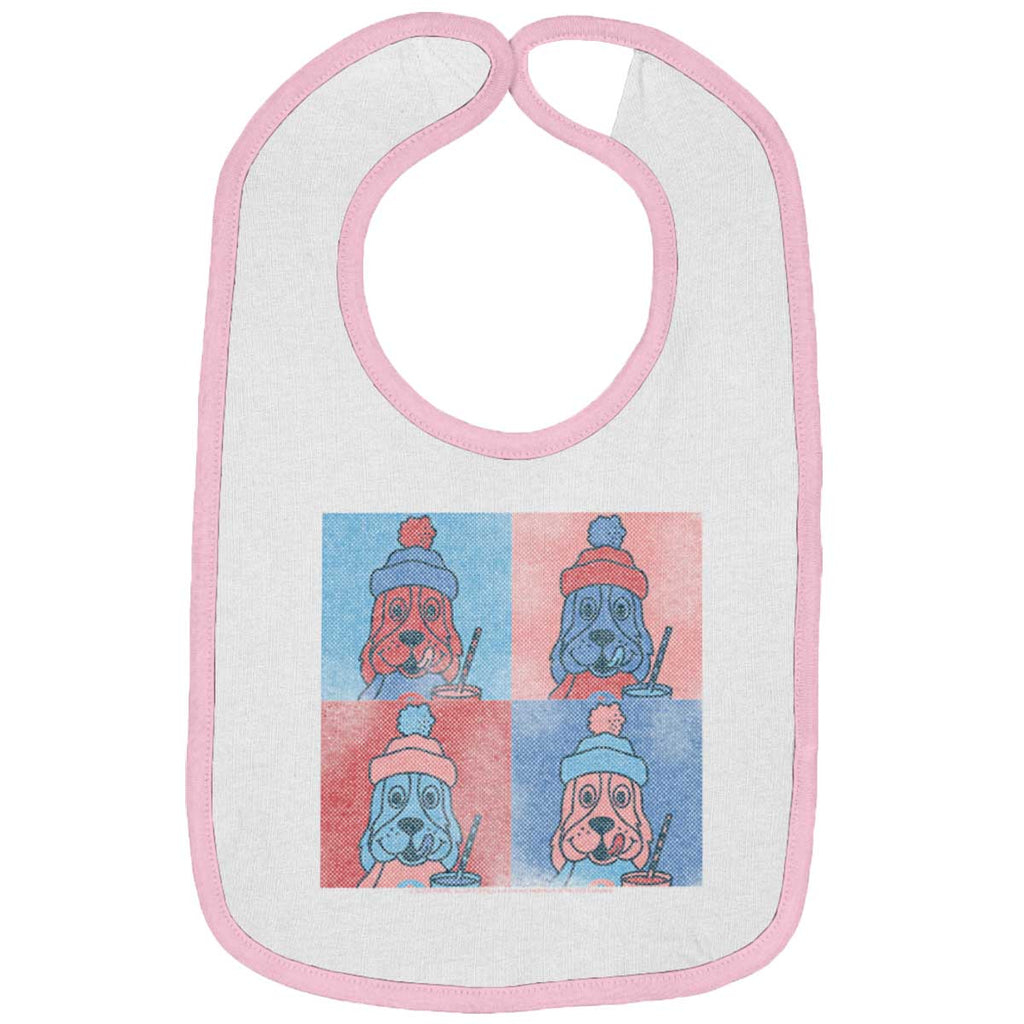 Graphic Slush Trimmed Colored Velcro Bib-Direct To Garment Print-Brisco Baby