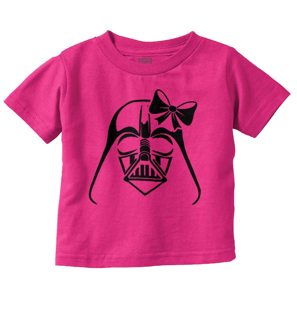 Pink Darth Vader Infant Toddler T Shirt-Direct To Garment Print-Brisco Baby