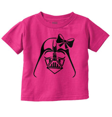 Pink Darth Vader Infant Toddler T Shirt-Direct To Garment Print-Brisco Baby
