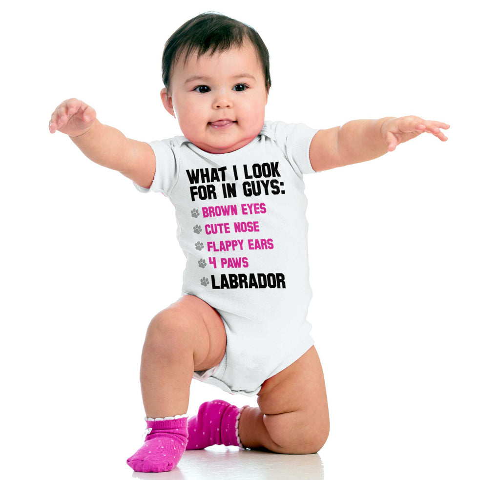 Labrador Checklist Romper Bodysuit-Direct To Garment Print-Brisco Baby