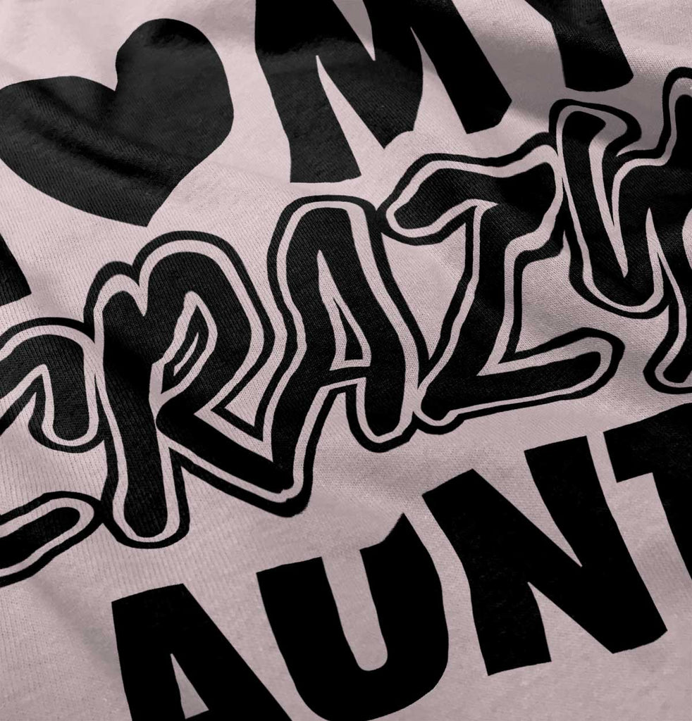 Crazy Aunt Toddler Ruffled Trim T-Shirt-Direct To Garment Print-Brisco Baby