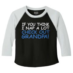 Check Out Grandpa Toddler Baseball-Direct To Garment Print-Brisco Baby