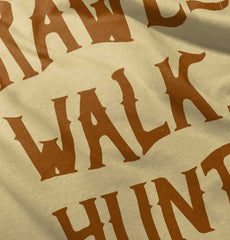 Crawl Walk Hunt Baby Romper Bodysuit-Direct To Garment Print-Brisco Baby