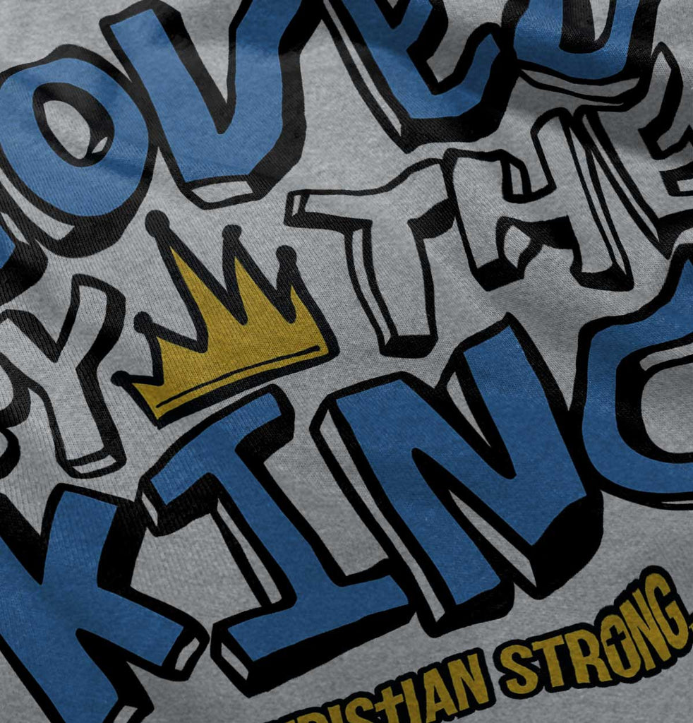 Loved By The King Gerber Onesie-Direct To Garment Print-Brisco Baby