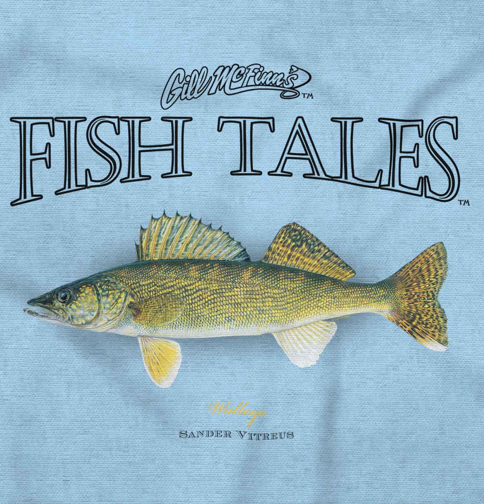 Walleye Fish Romper Bodysuit-Direct To Garment Print-Brisco Baby