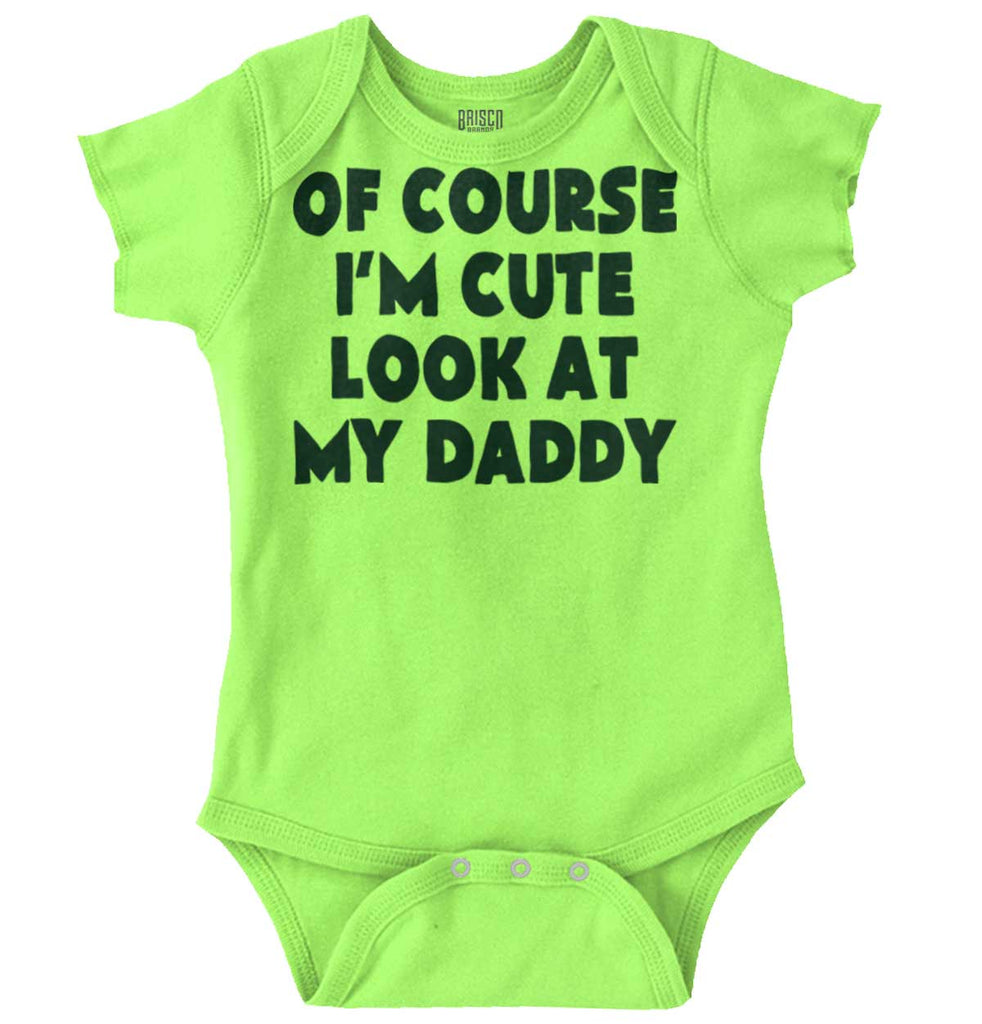 I'm Cute Romper Bodysuit-Direct To Garment Print-Brisco Baby