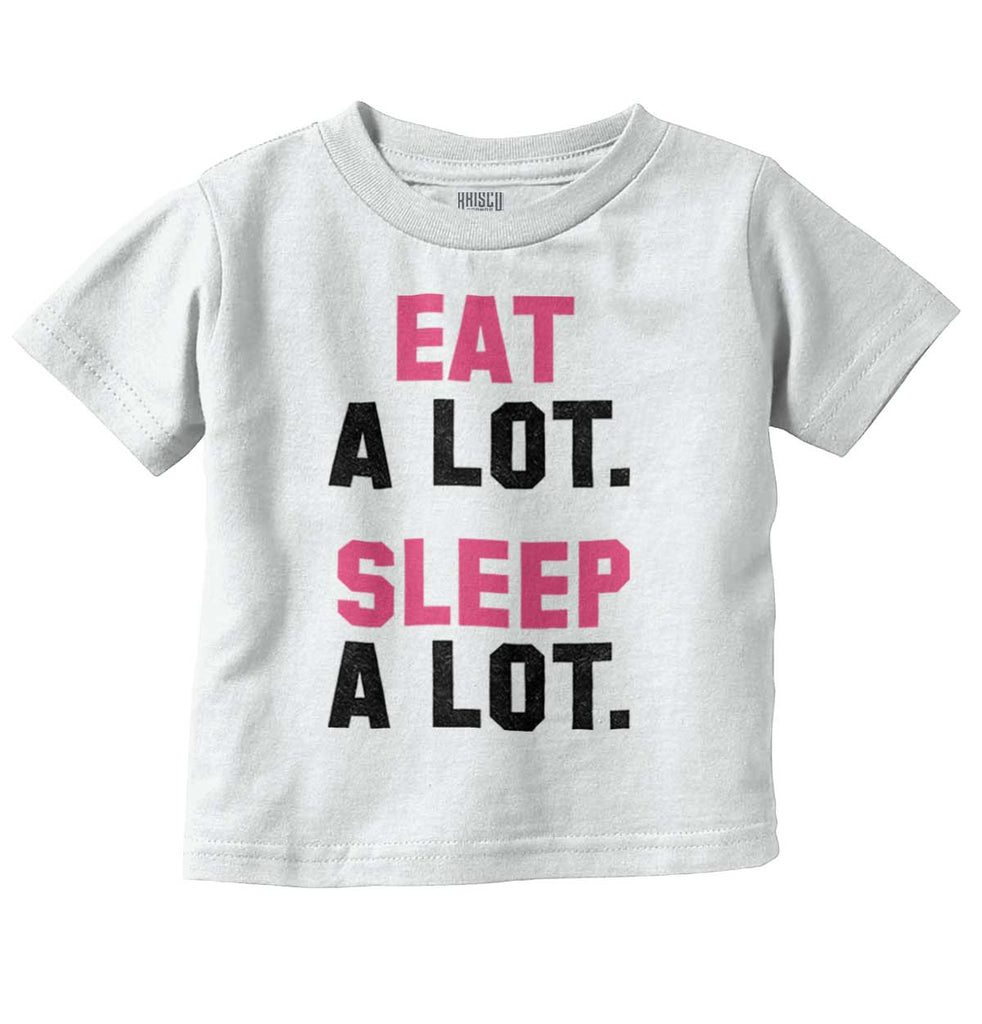 Sleep A Lot Infant Toddler T Shirt-Direct To Garment Print-Brisco Baby