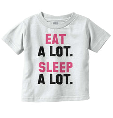 Sleep A Lot Infant Toddler T Shirt-Direct To Garment Print-Brisco Baby