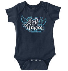 Sent From Heaven Romper Bodysuit-Direct To Garment Print-Brisco Baby