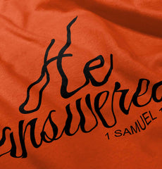 He Answered Romper Bodysuit-Direct To Garment Print-Brisco Baby