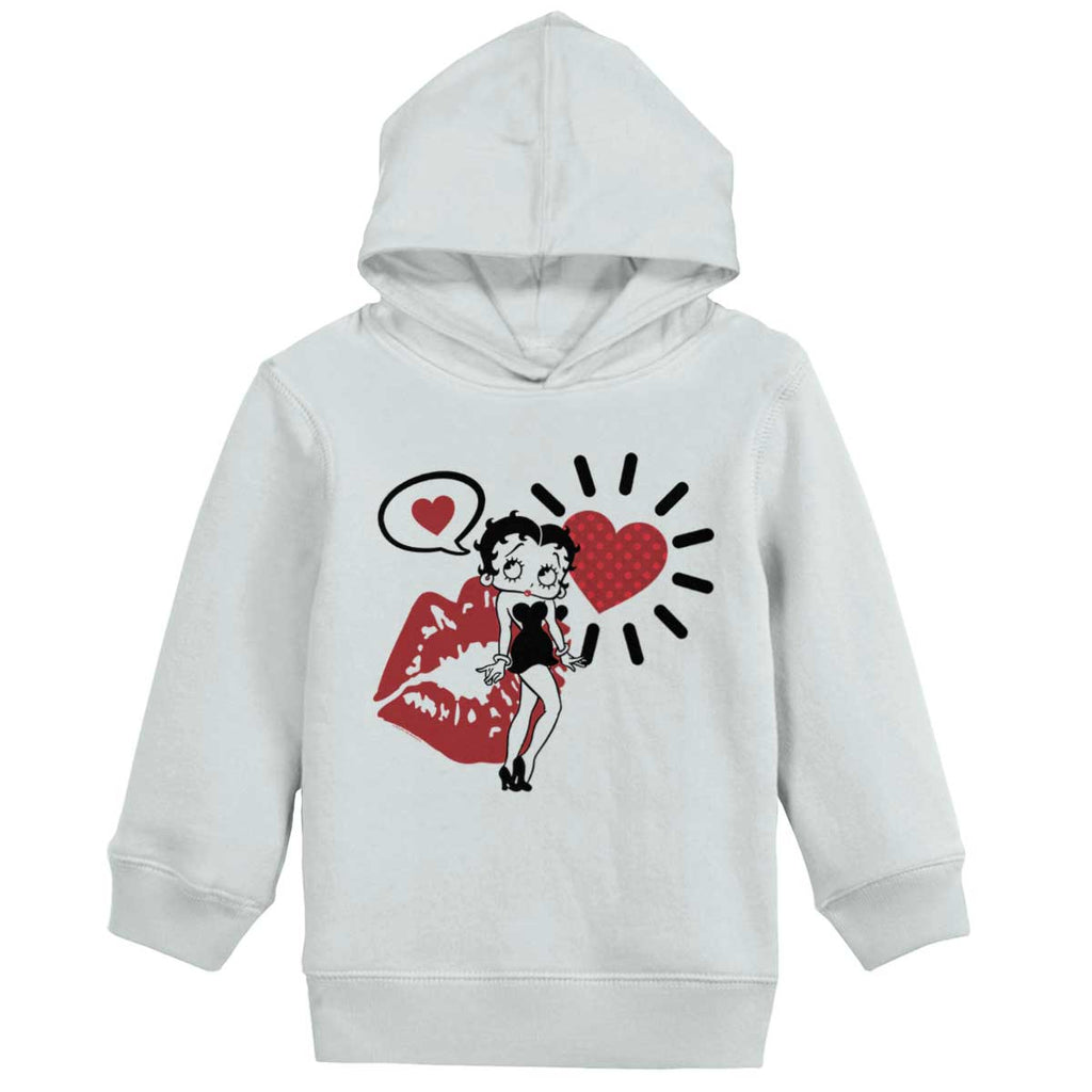 Cartoon Betty Toddler Pullover Hoodie-Direct To Garment Print-Brisco Baby