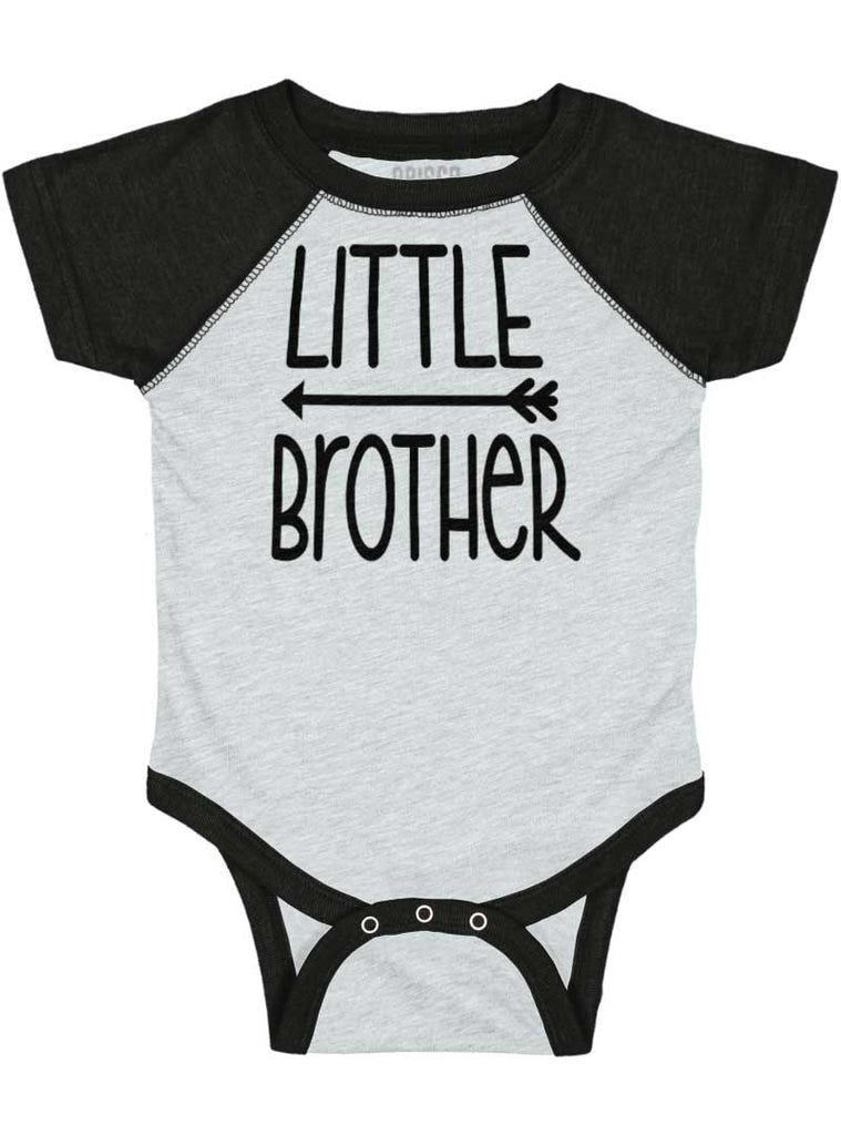 Little Brother Raglan Romper Bodysuit-Direct To Garment Print-Brisco Baby
