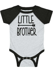 Little Brother Raglan Romper Bodysuit-Direct To Garment Print-Brisco Baby