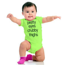 Chubby Thighs Romper Bodysuit-Direct To Garment Print-Brisco Baby