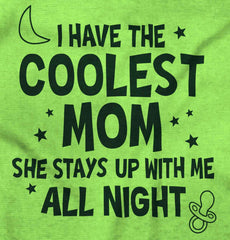 Coolest Mom Romper Bodysuit-Direct To Garment Print-Brisco Baby