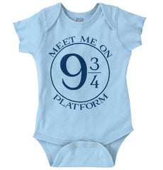 Meet Platform 9 3/4 Romper Bodysuit-Direct To Garment Print-Brisco Baby