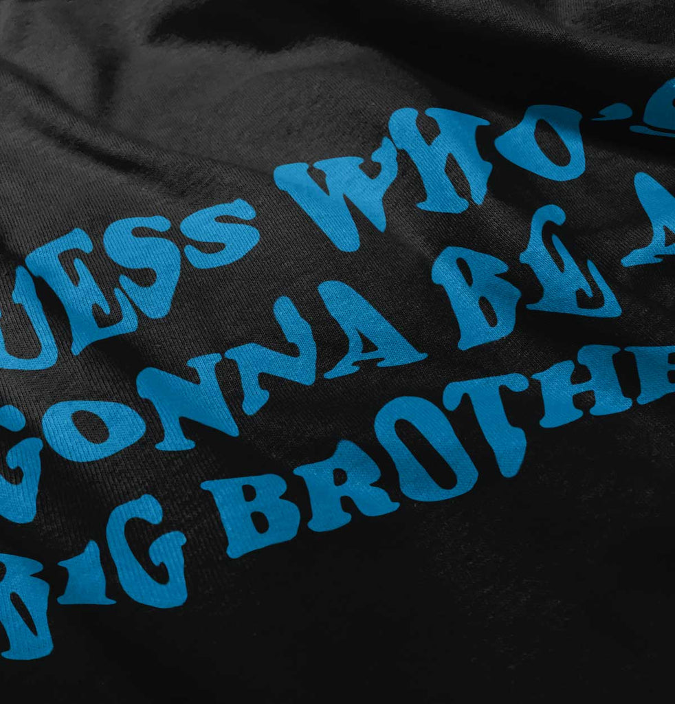 Guess Who's Gonna Be A Big Brother Romper Bodysuit-Direct To Garment Print-Brisco Baby