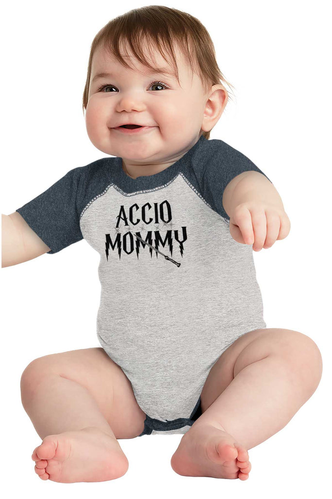 Accio Mommy Raglan Romper Bodysuit-Direct To Garment Print-Brisco Baby