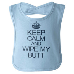 Wipe My Butt Infant Baby Bib-Direct To Garment Print-Brisco Baby