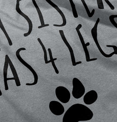 Sister has 4 legs Romper Bodysuit-Direct To Garment Print-Brisco Baby