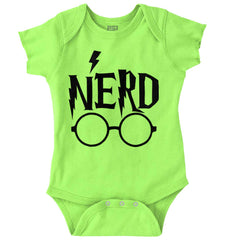 Nerd Harry Potter Romper Bodysuit-Direct To Garment Print-Brisco Baby