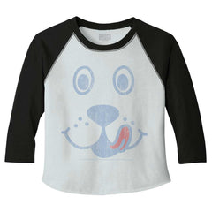 Distressed Puppie Toddler Baseball-Direct To Garment Print-Brisco Baby