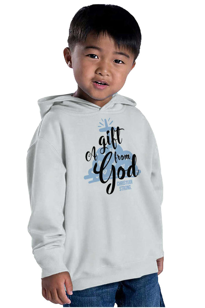 Gift From God Toddler Pullover Hoodie-Direct To Garment Print-Brisco Baby