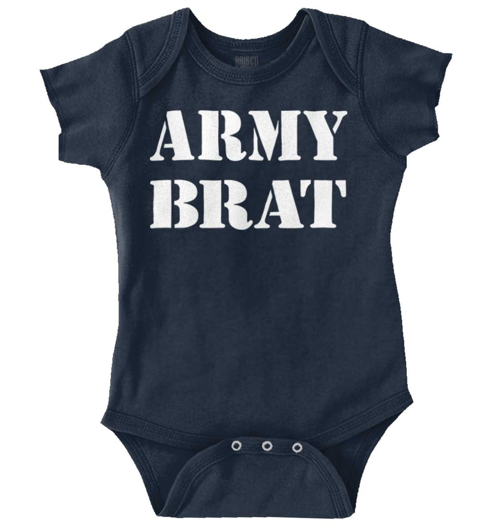 Army Brat Romper Bodysuit-Direct To Garment Print-Brisco Baby