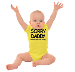 Sorry Daddy Romper Bodysuit-Direct To Garment Print-Brisco Baby