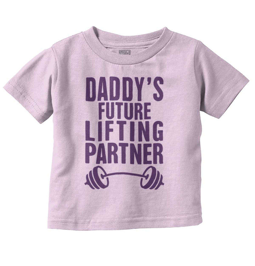 Lifting Partner Infant Toddler T Shirt-Direct To Garment Print-Brisco Baby