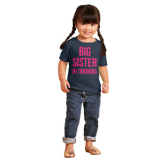 Big Sister In Training Infant Toddler T Shirt-Direct To Garment Print-Brisco Baby