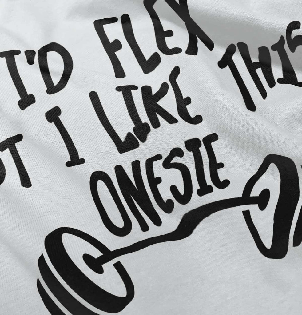 I'd Flex Infant Toddler T Shirt-Direct To Garment Print-Brisco Baby