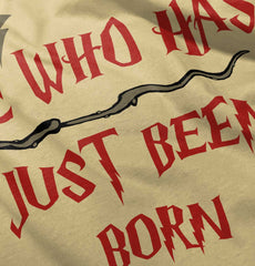 He Who Just Been Born Romper Bodysuit-Direct To Garment Print-Brisco Baby