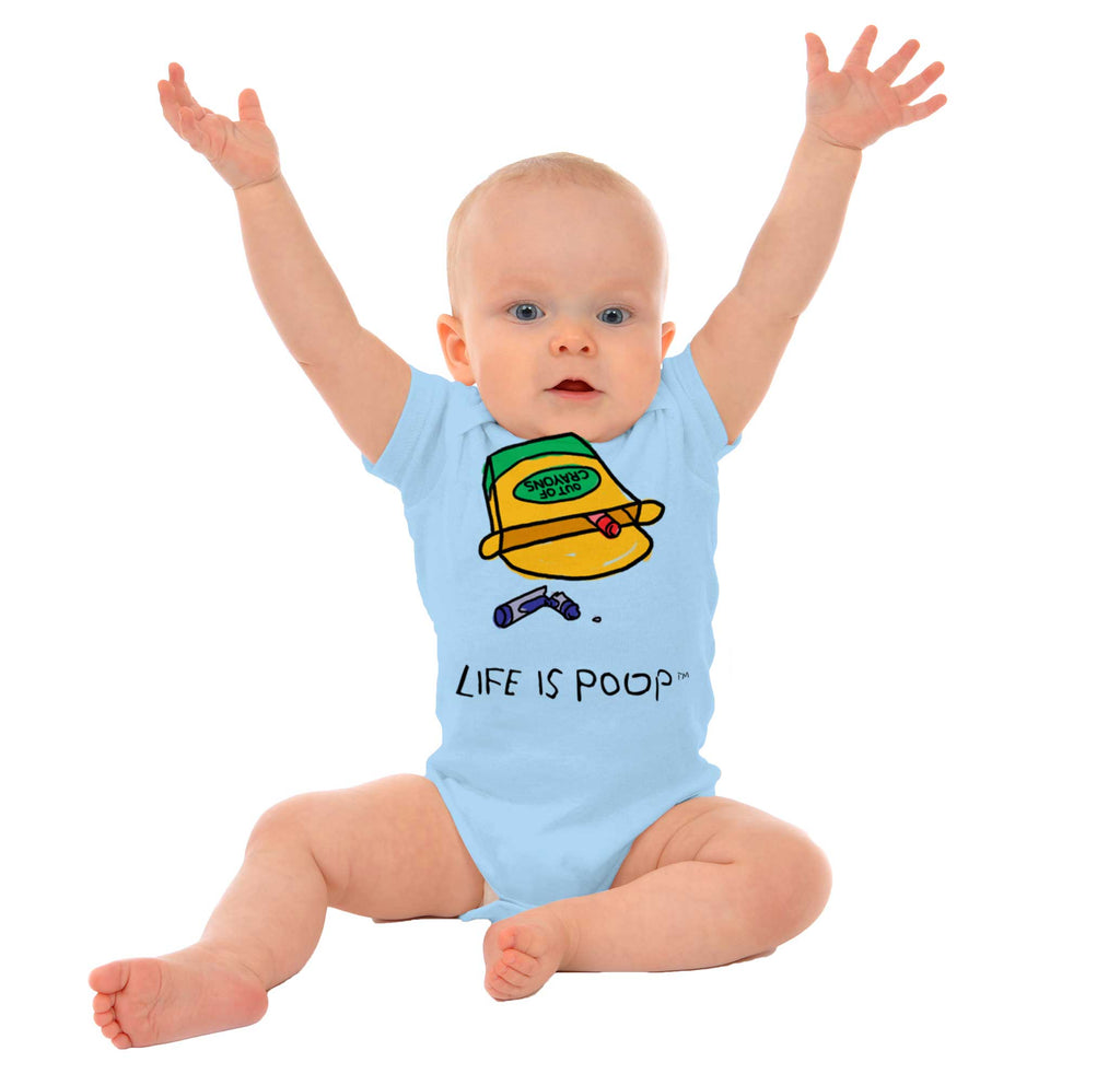 Out of Crayons Romper Bodysuit-Direct To Garment Print-Brisco Baby