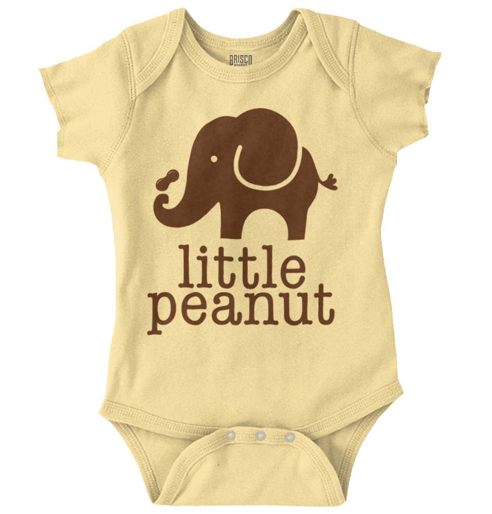 Elephant Peanut Romper Bodysuit-Direct To Garment Print-Brisco Baby