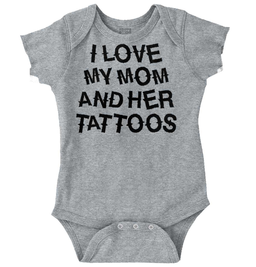 Mom's Tattoos Romper Bodysuit-Direct To Garment Print-Brisco Baby