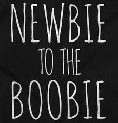 Newbie Boobie Romper Bodysuit-Direct To Garment Print-Brisco Baby