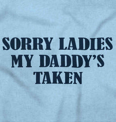 Daddy's Taken Romper Bodysuit-Direct To Garment Print-Brisco Baby