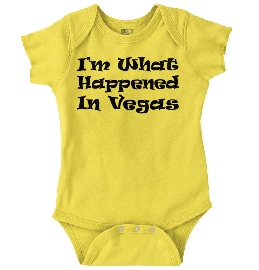 Happened In Vegas Romper Bodysuit-Direct To Garment Print-Brisco Baby