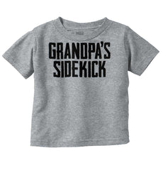 Grandpa's Sidekick Infant Toddler T Shirt-Direct To Garment Print-Brisco Baby