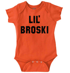 Lil' Broski Romper Bodysuit-Direct To Garment Print-Brisco Baby