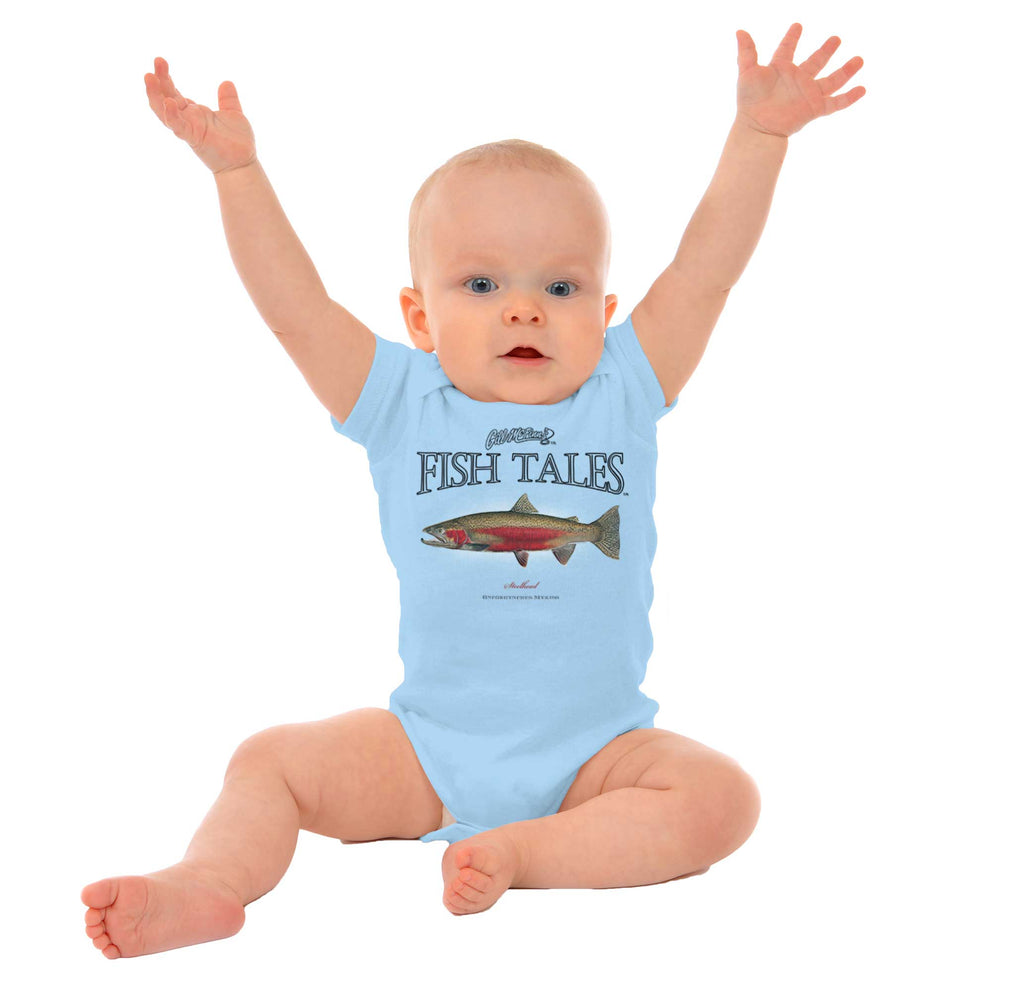 Steelhead Romper Bodysuit-Direct To Garment Print-Brisco Baby