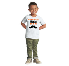 Grandmas Little Man Infant Toddler T Shirt-Direct To Garment Print-Brisco Baby