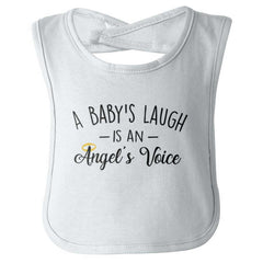Baby's Laugh Infant Baby Bib-Direct To Garment Print-Brisco Baby
