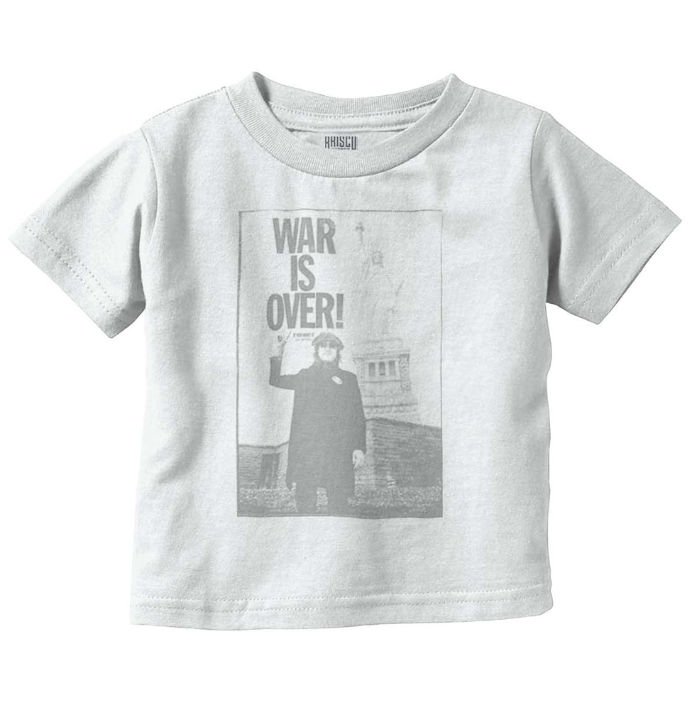 War Is Over Infant Toddler T Shirt-Direct To Garment Print-Brisco Baby