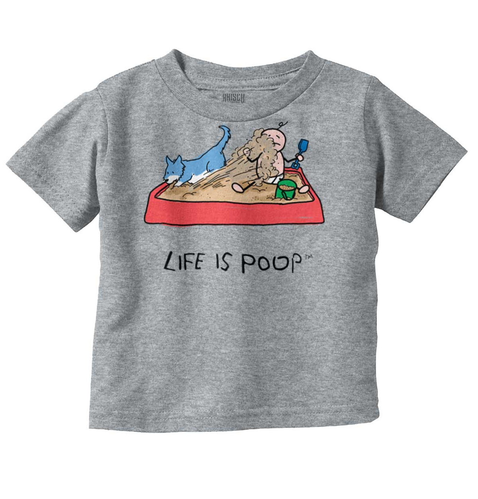 Dog Sandbox Infant Toddler T Shirt-Direct To Garment Print-Brisco Baby