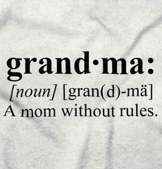 Grandma Definition Infant Baby Bib-Direct To Garment Print-Brisco Baby