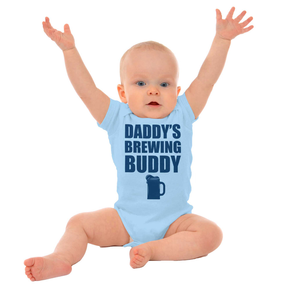 Brewing Buddy Romper Bodysuit-Direct To Garment Print-Brisco Baby